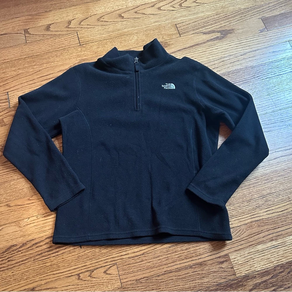 The North Face Black Half-Zip Fleece Size 18